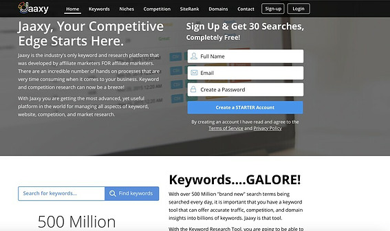 Jaaxy Keyword tool inside wealthy affiliate platform business hub