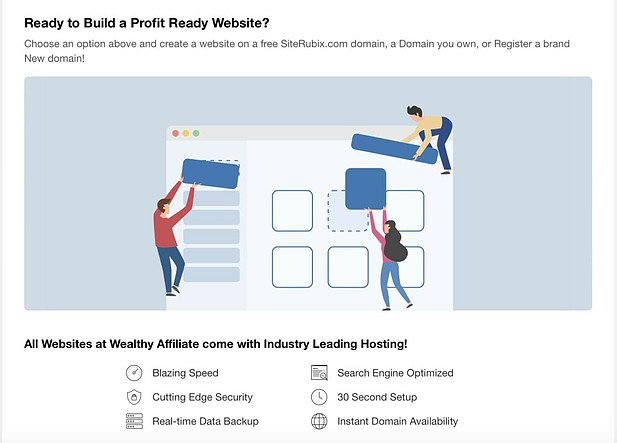 SiteRubrix website builder at wealthy affiliate platform business hubs