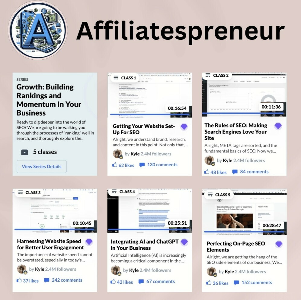 Growth and Building Ranking and Momentum in Your Business Wealthy Affliat