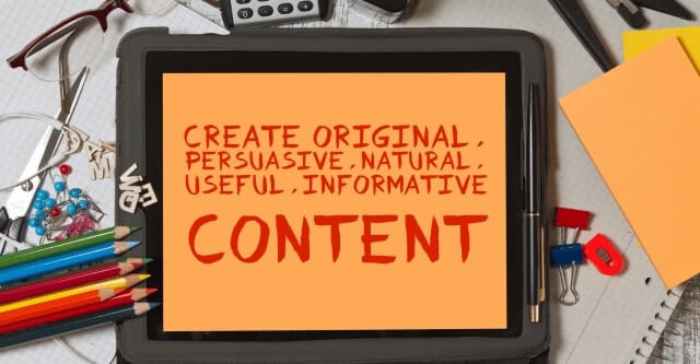 create useful natural persausive engaging content 