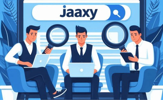 entrepreneurs enjoying using Jaaxy keyword research tool. Made with Bing AI Art