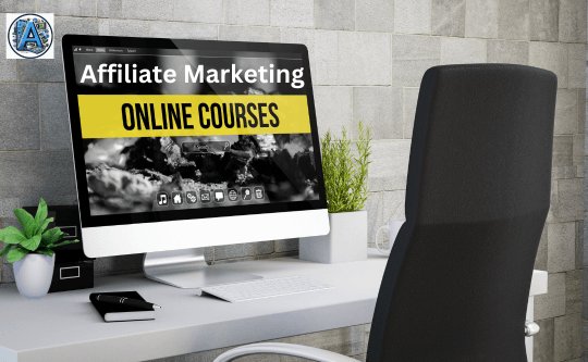 What Are The Best Affiliate Marketing Online Courses shown on a desktop computer